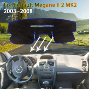 Dashboard Cover Mat for Renault Megane II 2 MK2 2003 2004 2005 2006 2007 2008 Anti-dirty Rug Pad Sunshade Carpet Car Accessories
